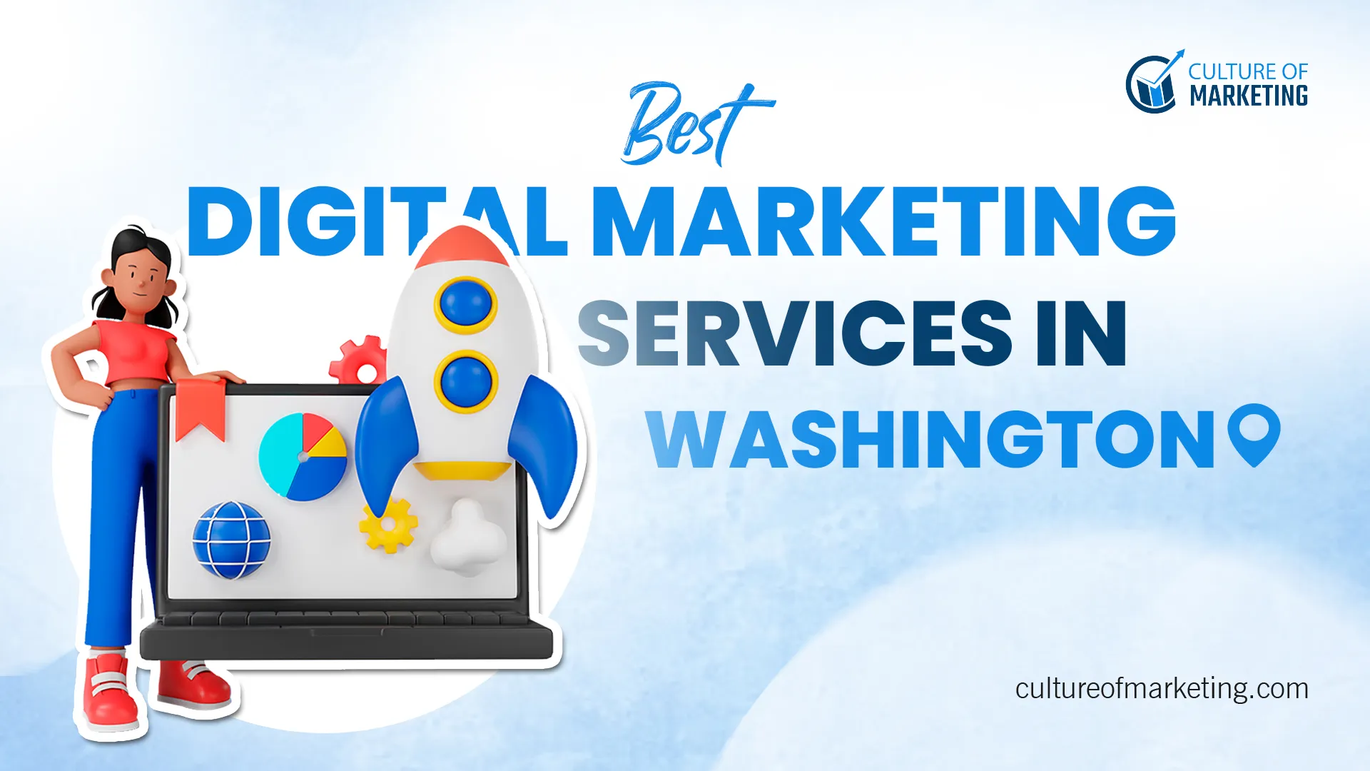 Banner showing best digital marketing services available in Washington